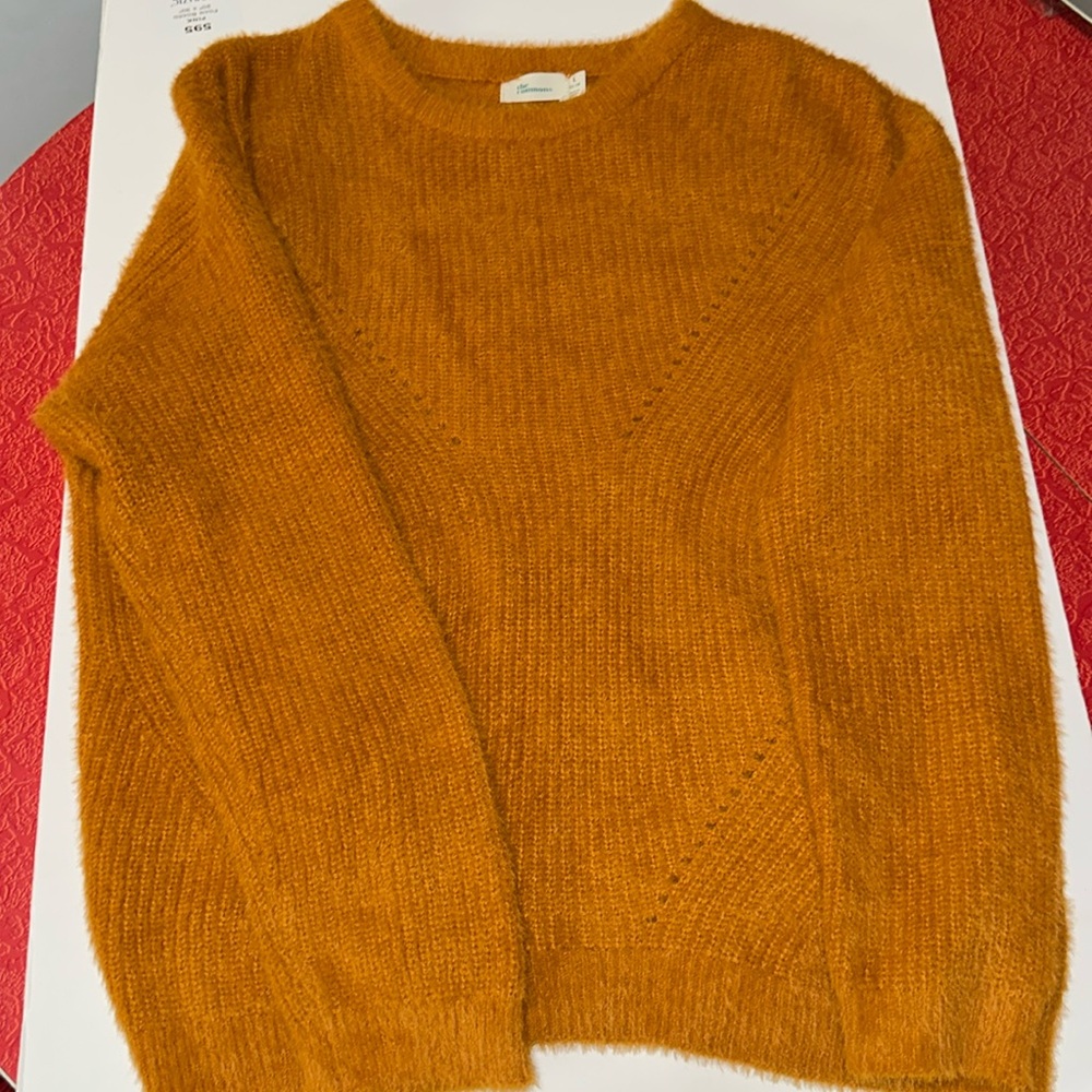 Pumpkin colored sweater for fall or winter soft and cozy!